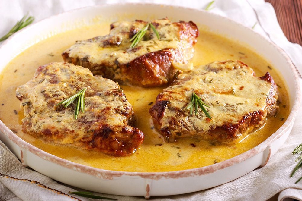 Creamy Low Carb Pork Chops (Gluten-free) - The Kitchen Community