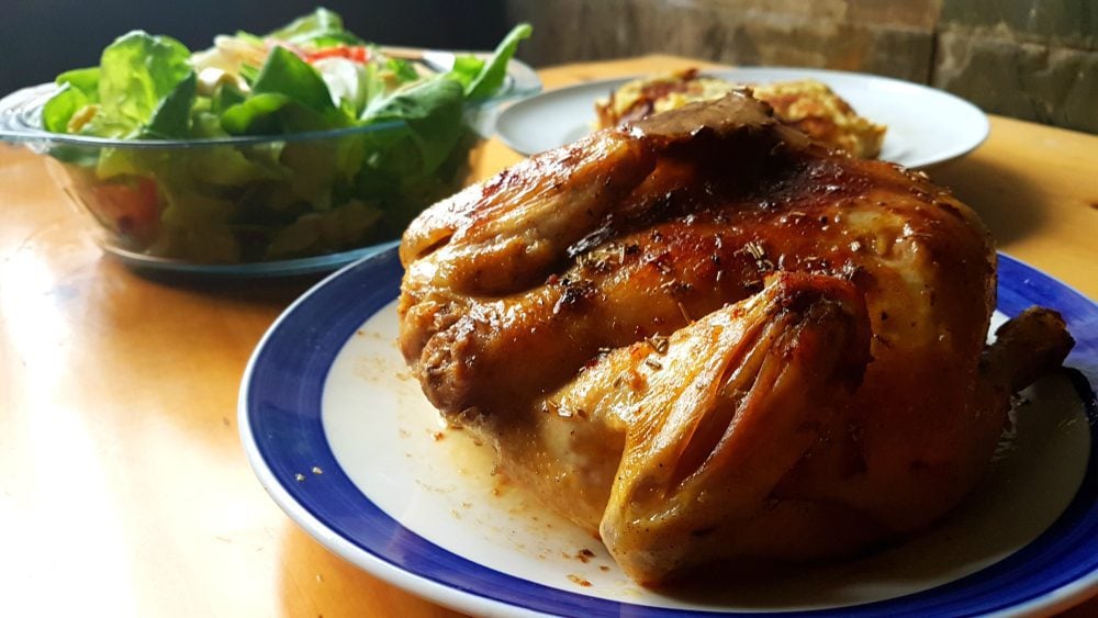 Boil chicken before grilling