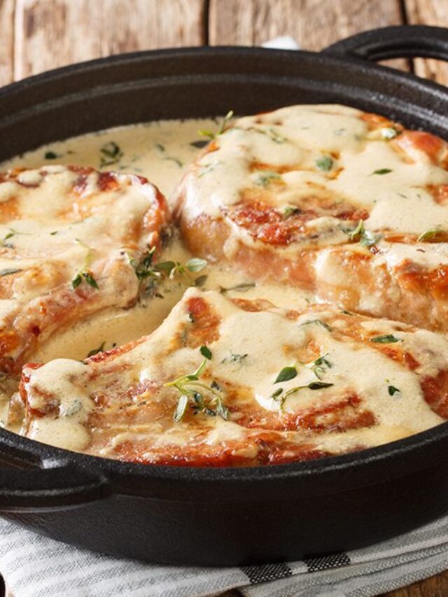 Creamy Pork Chops (Low Carb and Gluten Free)
