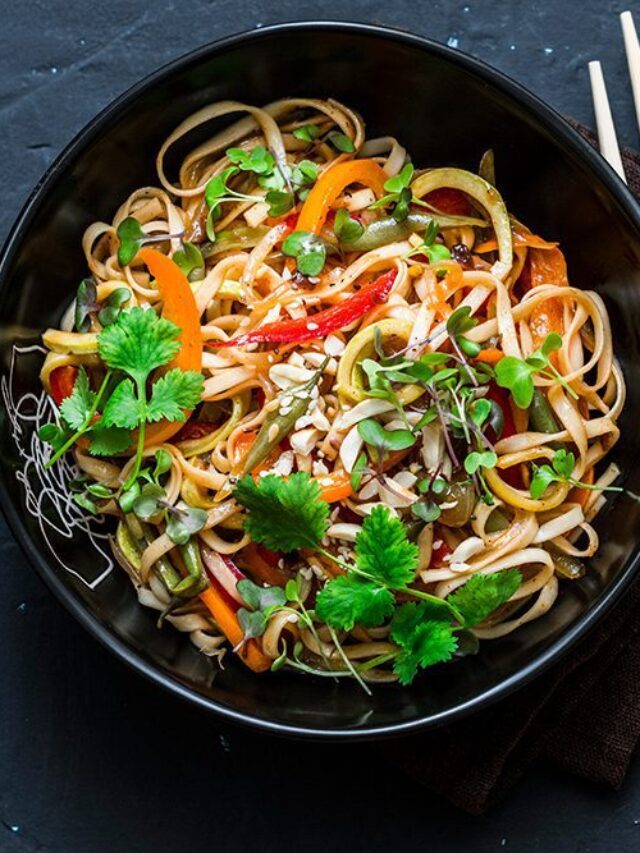 Spicy Thai Noodles with a Peanut Sauce