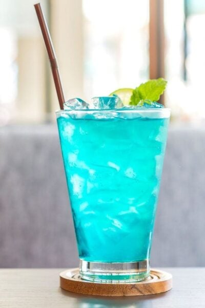 Mulberry or Blue Curacao Fancy Drink? 