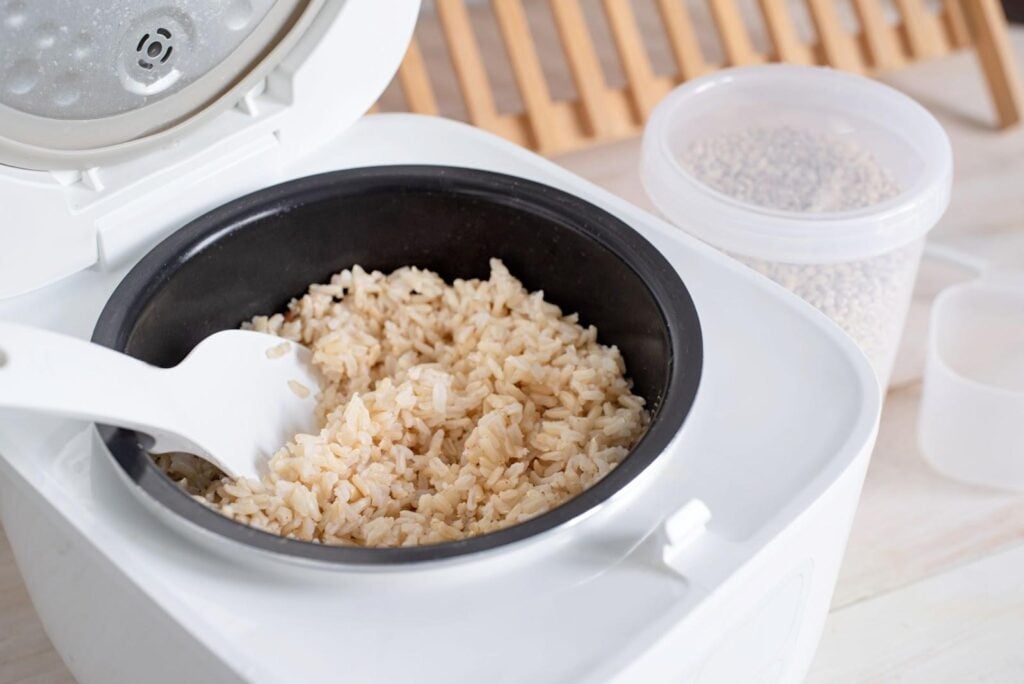 Brown Rice in a Rice Cooker