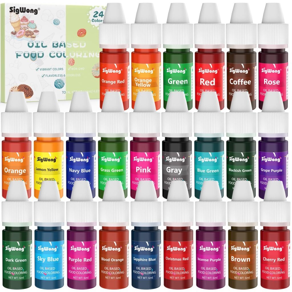 24 Vivid Colors Food Coloring - Liquid Tasteless Food Color Dye for Baking  Decor