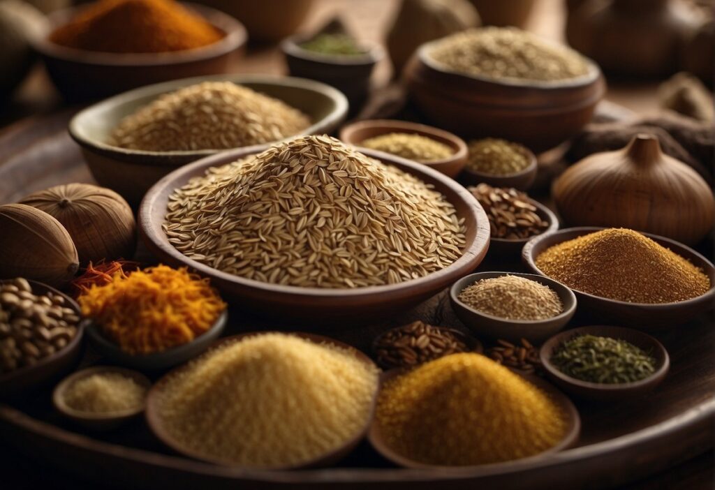 Cumin travels through history, depicted in literary and historical texts, symbolizing cultural exchange and trade